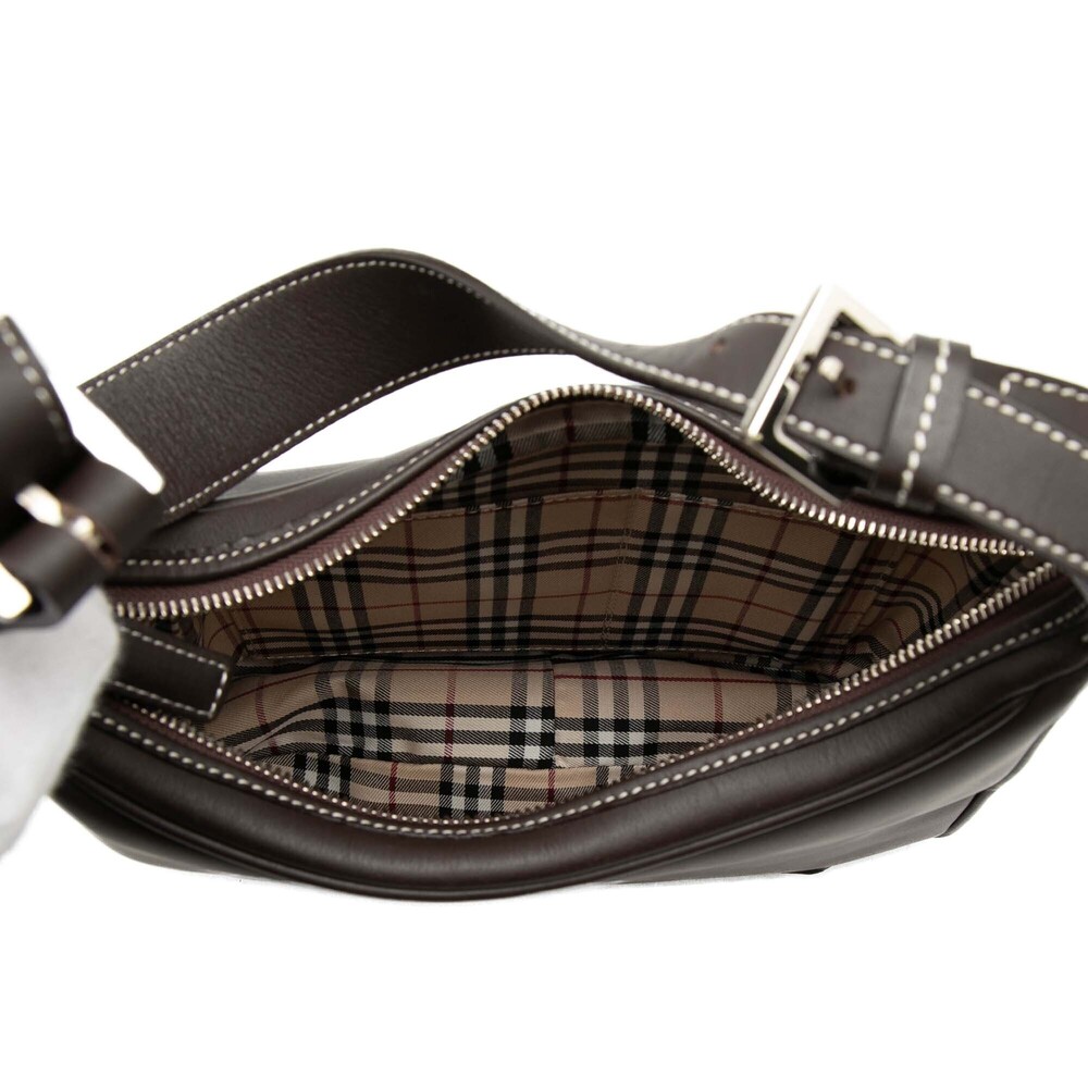 Pre-Loved Burberry Leather Shoulder Bag - Picture 4 of 6
